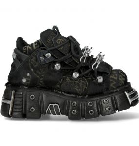 Chaussures New Rock Metallic à Noires