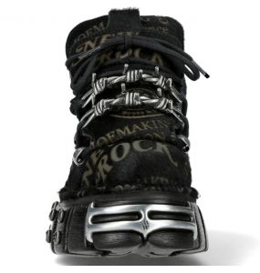 Chaussures New Rock Metallic à Noires