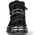 Black New Rock Metallic Shoes