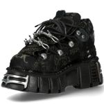 Black New Rock Metallic Shoes