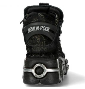 Black New Rock Metallic Shoes