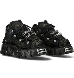 Chaussures New Rock Metallic à Noires