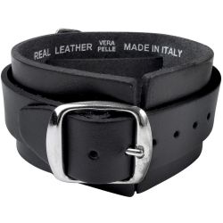 Black Thunderhammer Leather Wrist Strap
