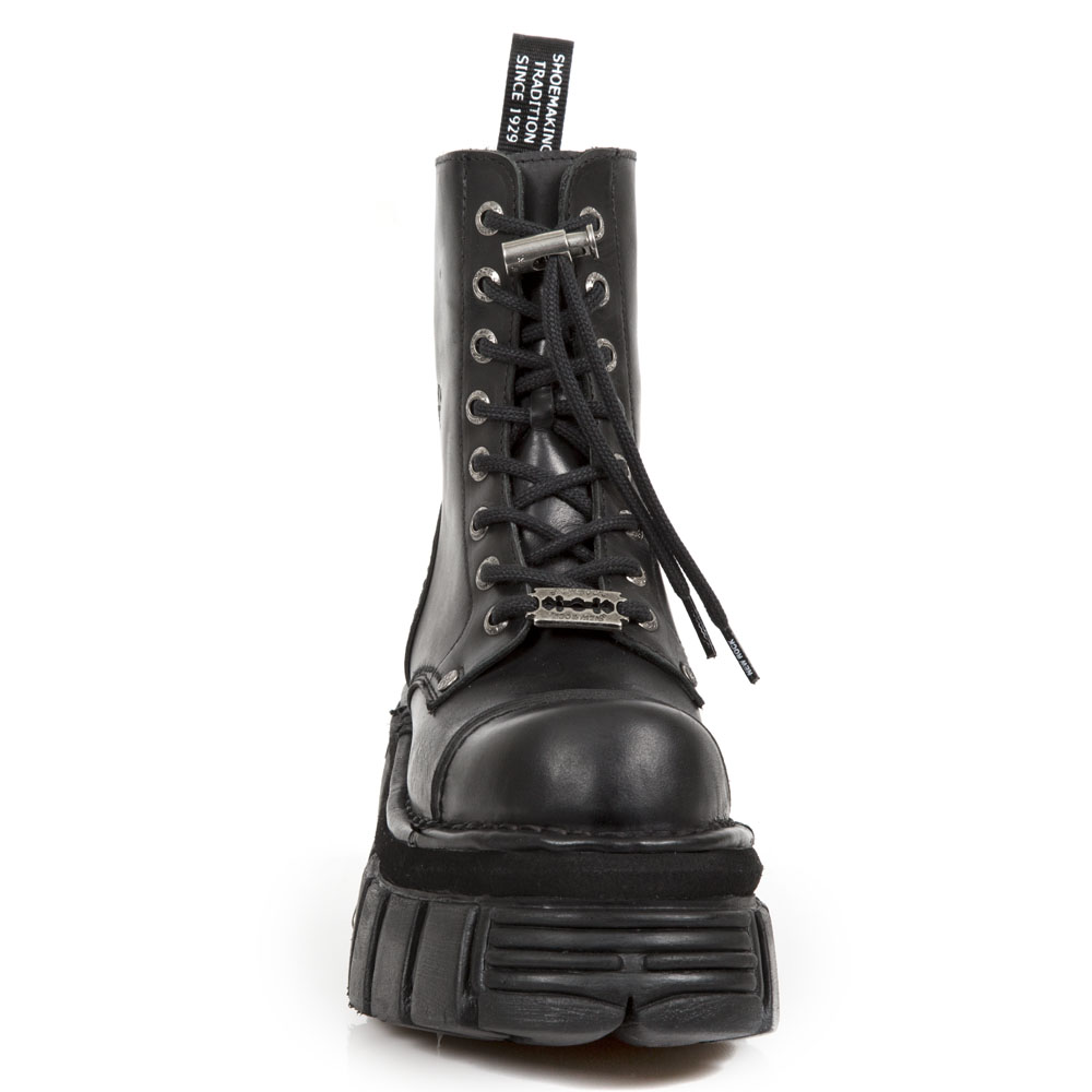 Black New Rock Newmili Platform Ankle Boots M.NEWMILI083-S21 • the dark ...