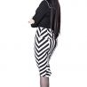 Black and White 'Pencil' Skirt