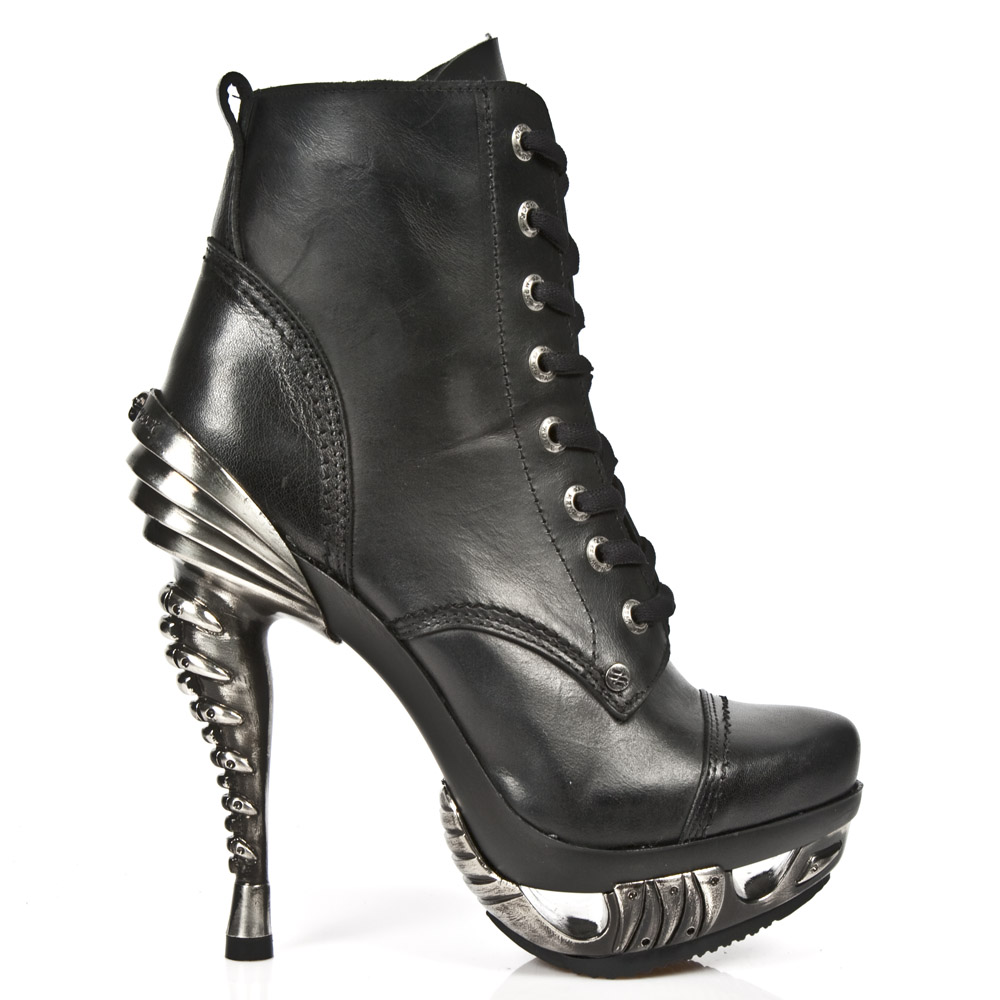 Wiskundig Verhuizer Gelijkmatig Black New Rock Magneto Ankle Boots M.MAG016-S1 • the dark store™