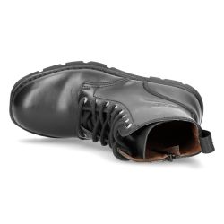 Bottines New Rock Newmili en Cuir Noir