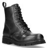 Bottines New Rock Newmili en Cuir Noir