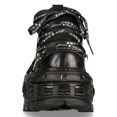 Black New Rock Tank Shoes M.TANK120NSHLACE-S1 • the dark store™