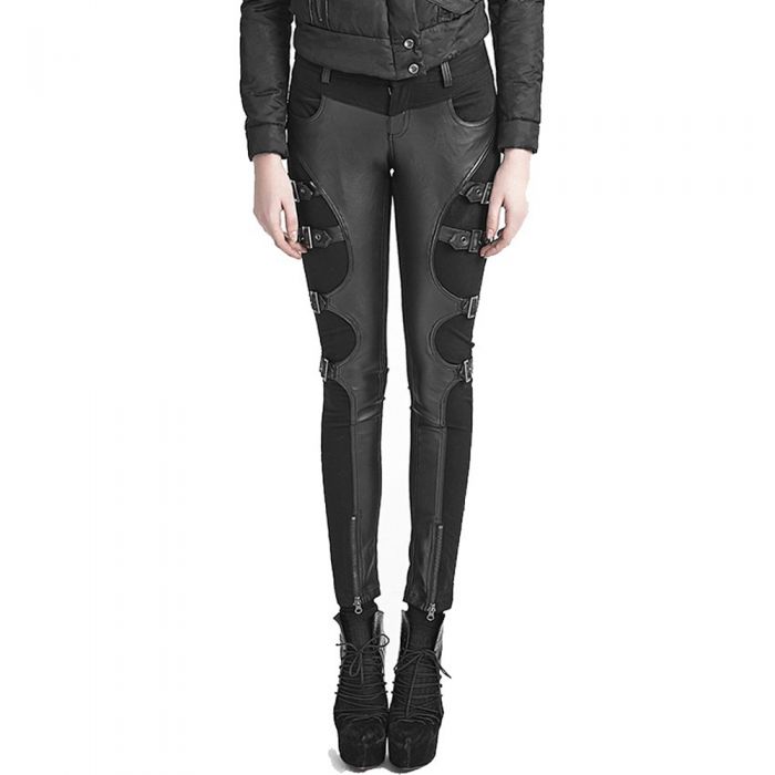 Black 'Ripped Off' Leggings by Punk Rave • the dark store™